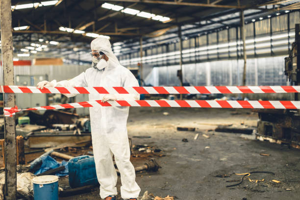 Professional Odor Removal technician working in Troy, IL